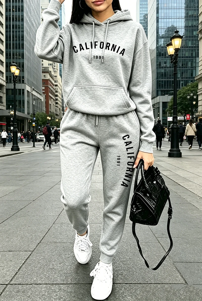 Winter Clothing For Women - Gorąca Wyprzedaż: Damski Dres z Nadrukiem,