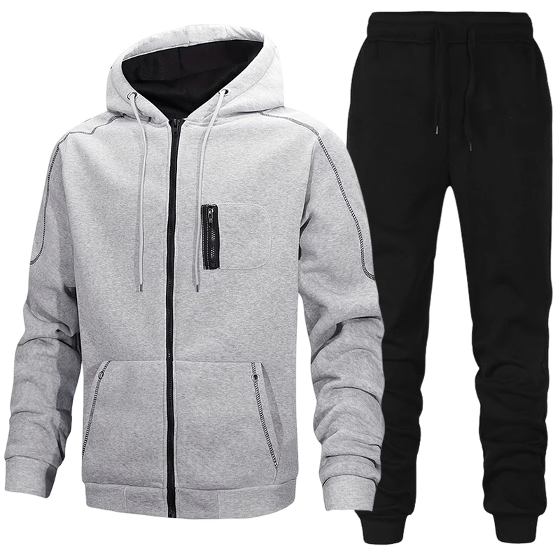 Winter Clothing Pk - Męski dres sportowy, bluza z kapturem,