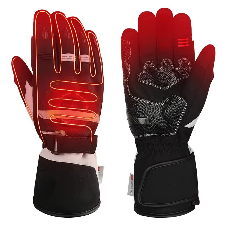 Heated Gloves Electric - Ogrzewane rękawice motocyklowe na zimę, z