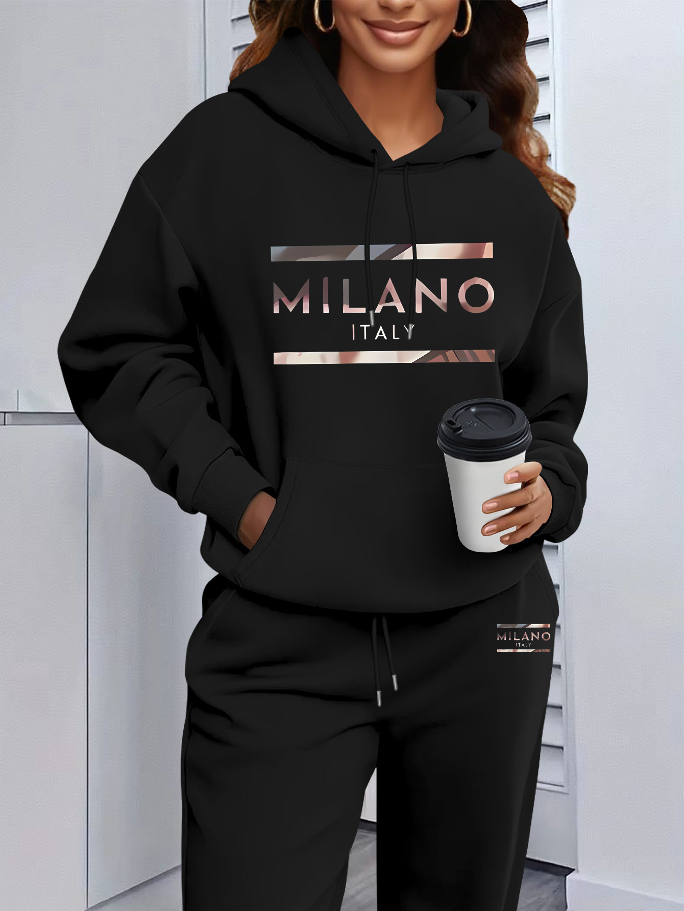 Winter Clothing For Women - 2026 Damskie bluzy z kapturem i
