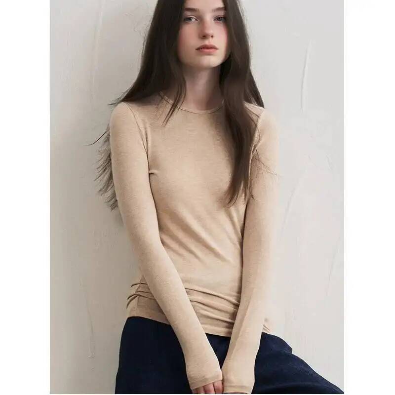 Winter Clothing For Women - Damska bluzka z mieszanki kaszmiru, z