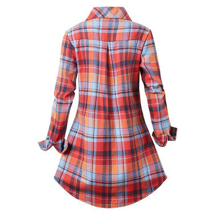 Koszulowa sukienka w kratę z d – Winter Clothing For Women recenzja i cena