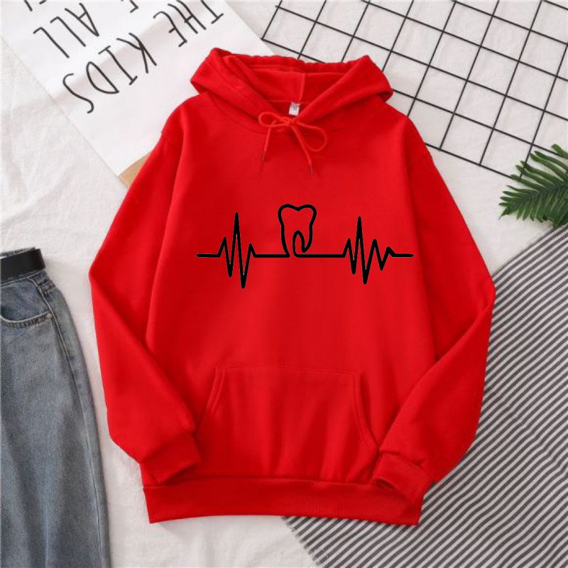 Heatbeat Hoodie Graphic Tooth  – Winter Clothing Drawing recenzja i cena