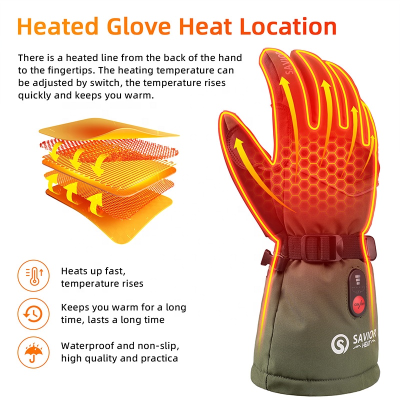 Zielone, 7,4 V, 3000 mAh, zimo – Heated Gloves Electric recenzja i cena