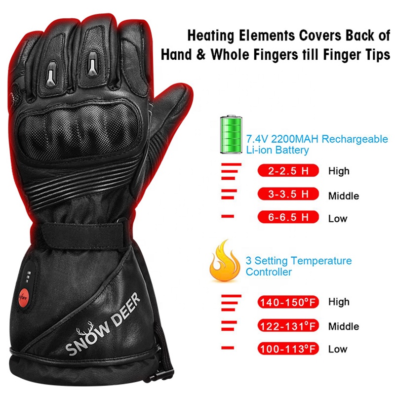 Rękawice motocyklowe z podgrze – Heated Gloves Electric recenzja i cena