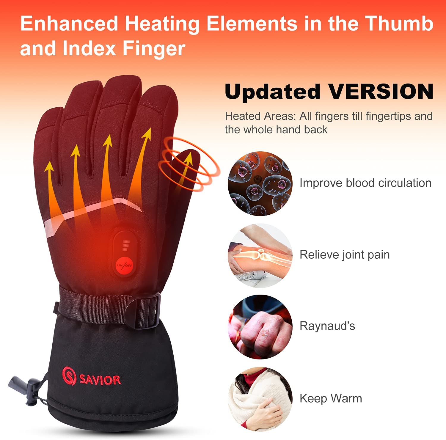 SNOW DEER Zimowe podgrzewane r – Heated Gloves Electric recenzja i cena