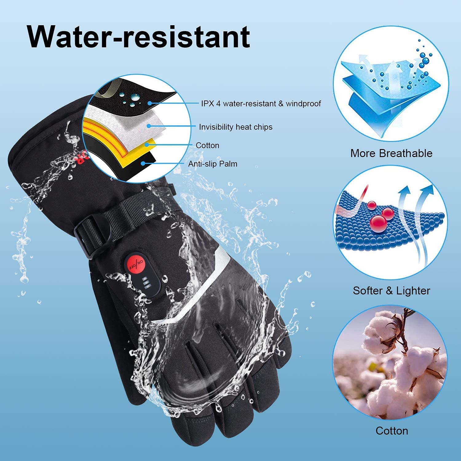 SNOW DEER Zimowe podgrzewane r – Heated Gloves Electric recenzja i cena
