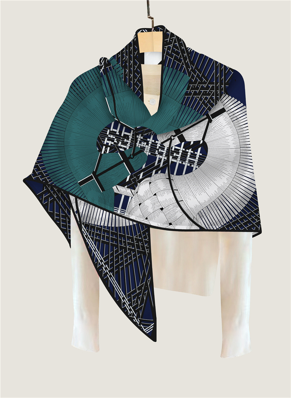 Trójkątne Szale Zimowe Ciepłe  – Winter Clothing Hong Kong recenzja i cena